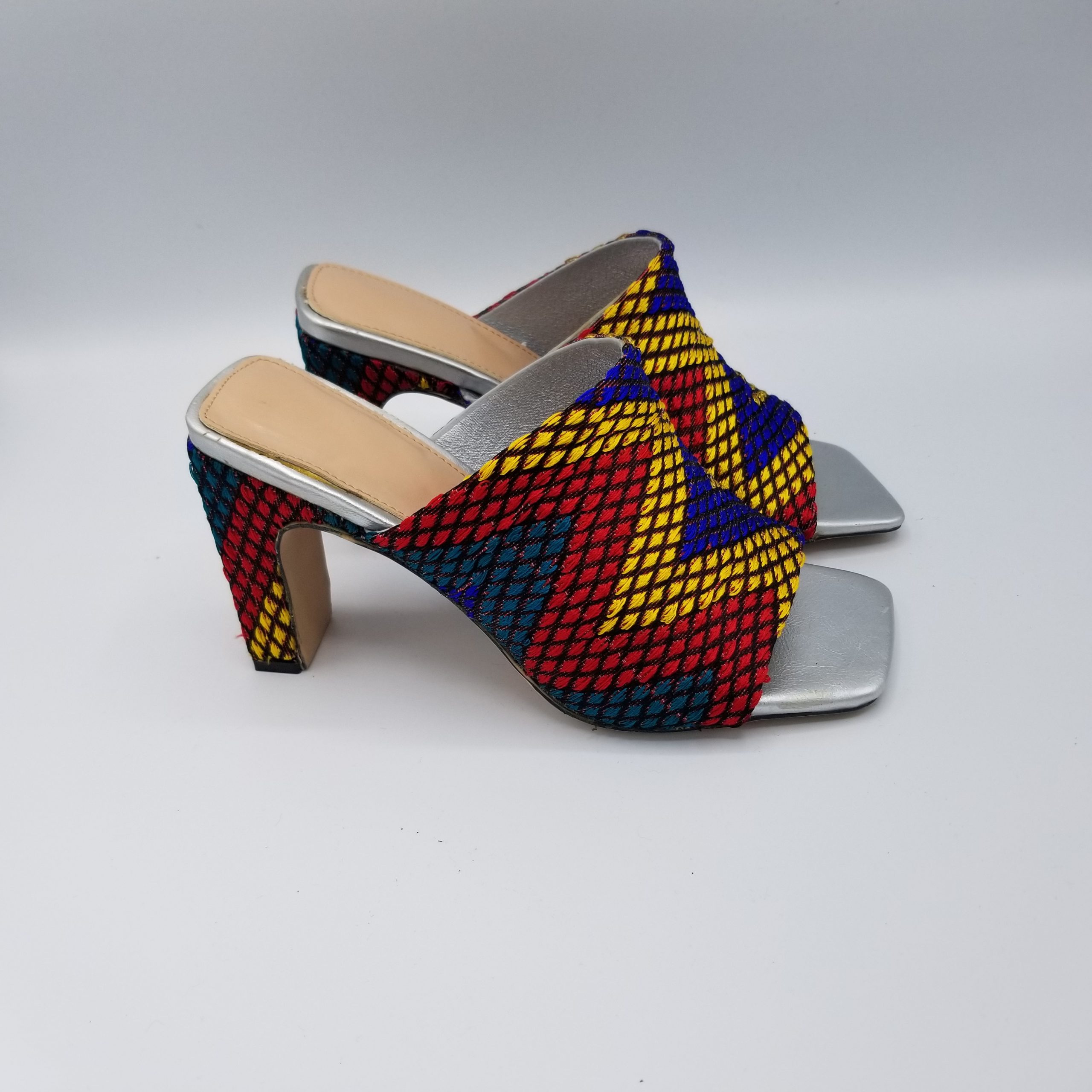 A pair of colorful heels